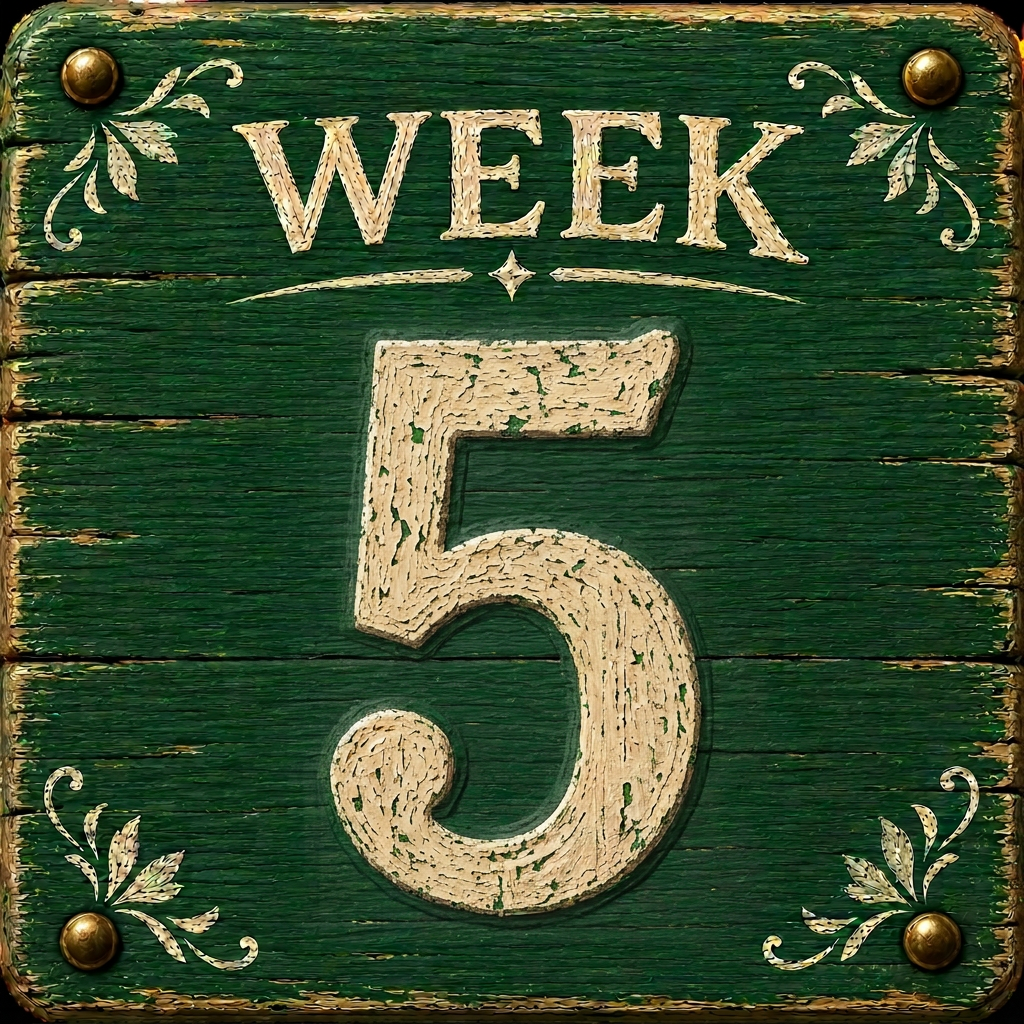 Level E Week Sign